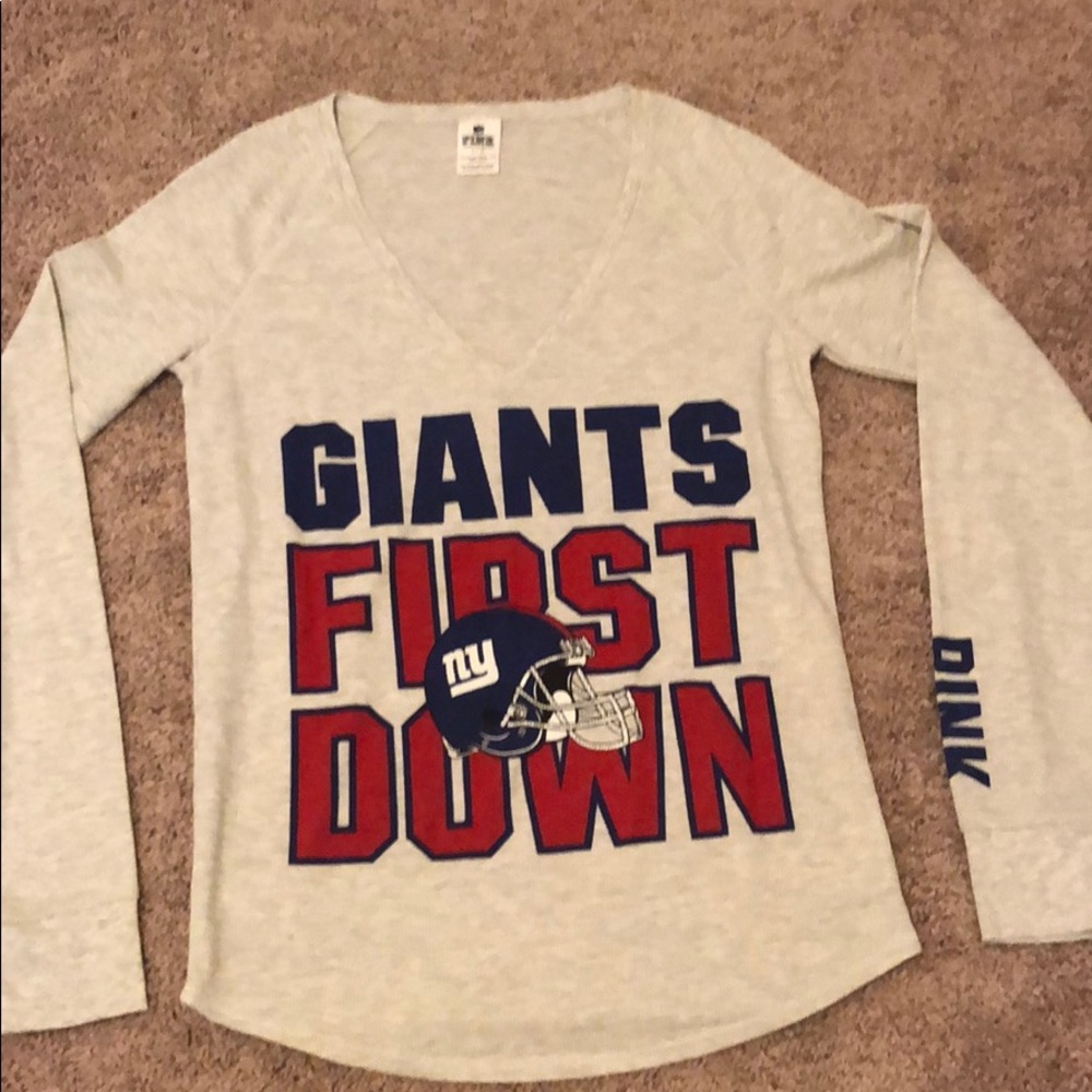 NY Giants PINK Henley